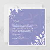 豪華な結婚式の招待状 招待状 (裏面)