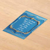 豪華な結婚式の金枠 アクリル招待状 (レイダウン)
