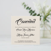 豪華な結婚式中止のお知らせ 招待状 (スタンド正面)