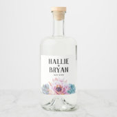 豪華な結婚式 リキュールボトルラベル (正面)