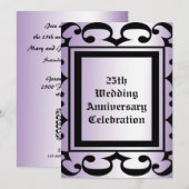 豪華な結婚記念日招待状 招待状 (正面/裏面)