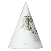 豪華な緑の葉の金ゴールドフレーム甘い16th パーティーハット (左)