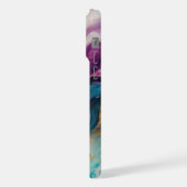 豪華な自然抽象芸術流動的な芸術 iPhoneケース (左側面)