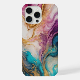 豪華な自然抽象芸術流動的な芸術 iPhone 15 PRO MAXケース