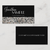 豪華な花こう岩 名刺 (正面/裏面)