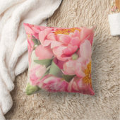 豪華な花のクッション クッション (ブランケット)