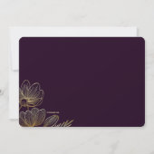 豪華な花のスイート16 招待状 (裏面)