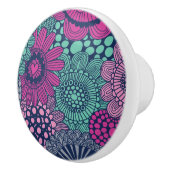 豪華な花のスタイリッシュで明るいパターン セラミックノブ (右)