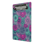 豪華な花のスタイリッシュで明るいパターン ミニクリップボード (アングル2)