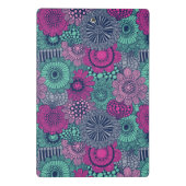 豪華な花のスタイリッシュで明るいパターン ミニクリップボード (裏面)