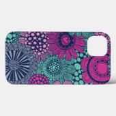 豪華な花のスタイリッシュで明るいパターン Case-Mate iPhoneケース (裏面 (横))