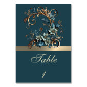 豪華な花の優雅さ テーブルナンバー (裏面)