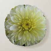 豪華な花の円形の装飾用クッション ラウンドクッション (正面)