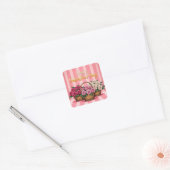 豪華な花の愛の人気コレクション スクエアシール (封筒)