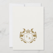 豪華な花の装飾のティーライト メンディ式 招待状 (裏面)