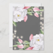 豪華な花の30歳誕生日パーティー 招待状 (裏面)