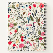 豪華な花スパイラルノート ノートブック (裏面)