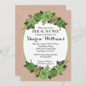 豪華な花嫁の結婚前お披露目招待状 招待状 (正面/裏面)