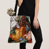 豪華な花模様 トートバッグ (クローズアップ)