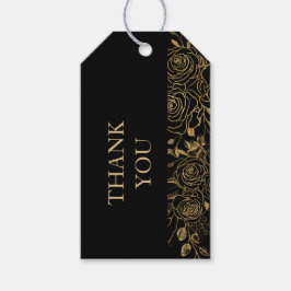 豪華な花 ギフトタグ