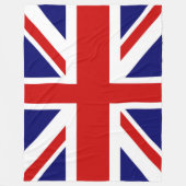 豪華な英国旗 ユニオンジャック フリースブランケット (正面)