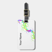 豪華な虹の輝き ラゲッジタグ (正面縦)