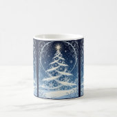 豪華な装飾のクリスマス・ユールツリー コーヒーマグカップ (中央)
