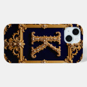 豪華な装飾金枠の文字K Case-Mate iPhoneケース (裏面 (横))