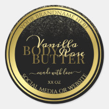 豪華な製品の包装ラベル黒と金ゴールド