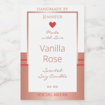 豪華な製品パッケージラベルバラ金ゴールドホワイト