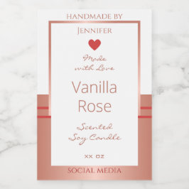 豪華な製品パッケージラベルバラ金ゴールドホワイト フードラベル