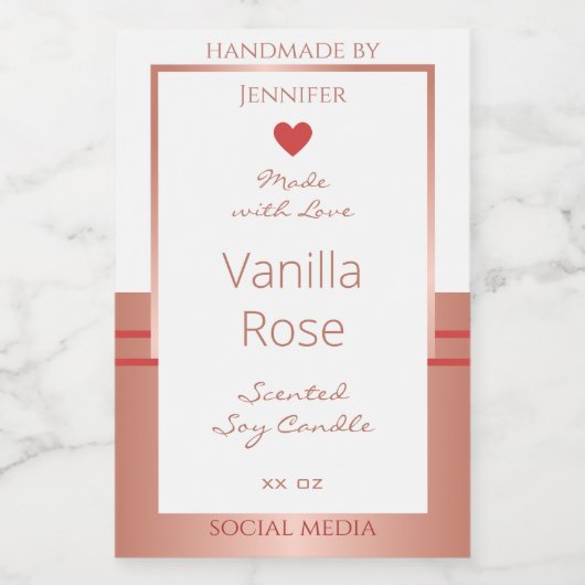 豪華な製品パッケージラベルバラ金ゴールドホワイト フードラベル (シングルラベル)