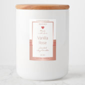 豪華な製品パッケージラベルバラ金ゴールドホワイト フードラベル (正面)