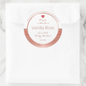 豪華な製品パッケージラベルバラ金ゴールドホワイト ラウンドシール (バッグ)