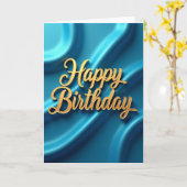 豪華な誕生日祝いのカード カード (黄色い花)