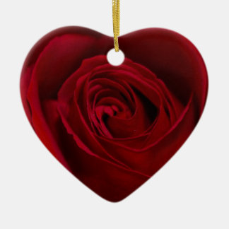 豪華な赤いバラ セラミックオーナメント