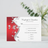 豪華な赤と白と銀の花 RSVP (スタンド正面)