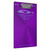 豪華な車のロゴ – アイスブルースポーツカーオンパープル クリップボード (右)