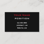 豪華な車サービスまたはUberドライバQRコード 名刺 (裏面)