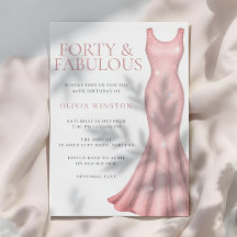 豪華な輝きのドレス 40歳の誕生日パーティー