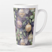 豪華な輝き：紫と金ゴールドクリスマスプレゼント