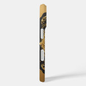 豪華な透かし彫りデザインの上の金色のクモの像 Case-Mate iPhoneケース (裏面 / 右)