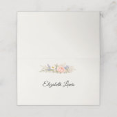 豪華な野の花の草原の結婚式 プレイスカード (外部開封)