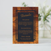 豪華な野生のヘビ皮結婚動物 エンクロージャーカード (スタンド正面)