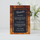 豪華な野生のヘビ皮結婚動物 エンクロージャーカード (スタンド正面)