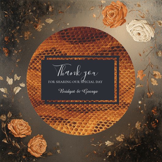 豪華な野生のヘビ皮結婚動物 ラウンドシール