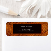 豪華な野生のヘビ皮結婚動物 ラベル (インサイチュ)