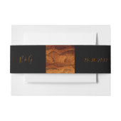 豪華な野生のヘビ皮結婚動物 招待状ベリーバンド (正面例)