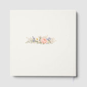 豪華な野生の花の草原の結婚式 ゲストブック (裏面)
