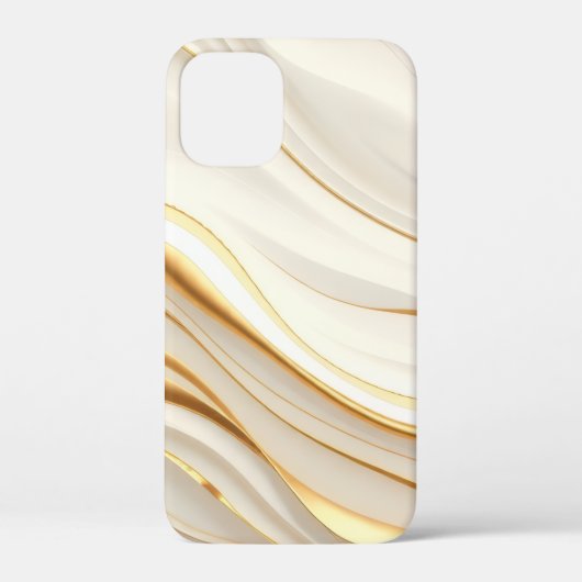 "豪華な金とクリームの大理石渦巻き" Case-Mate iPhoneケース (裏面)
